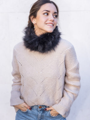 Cuello elástico antracita