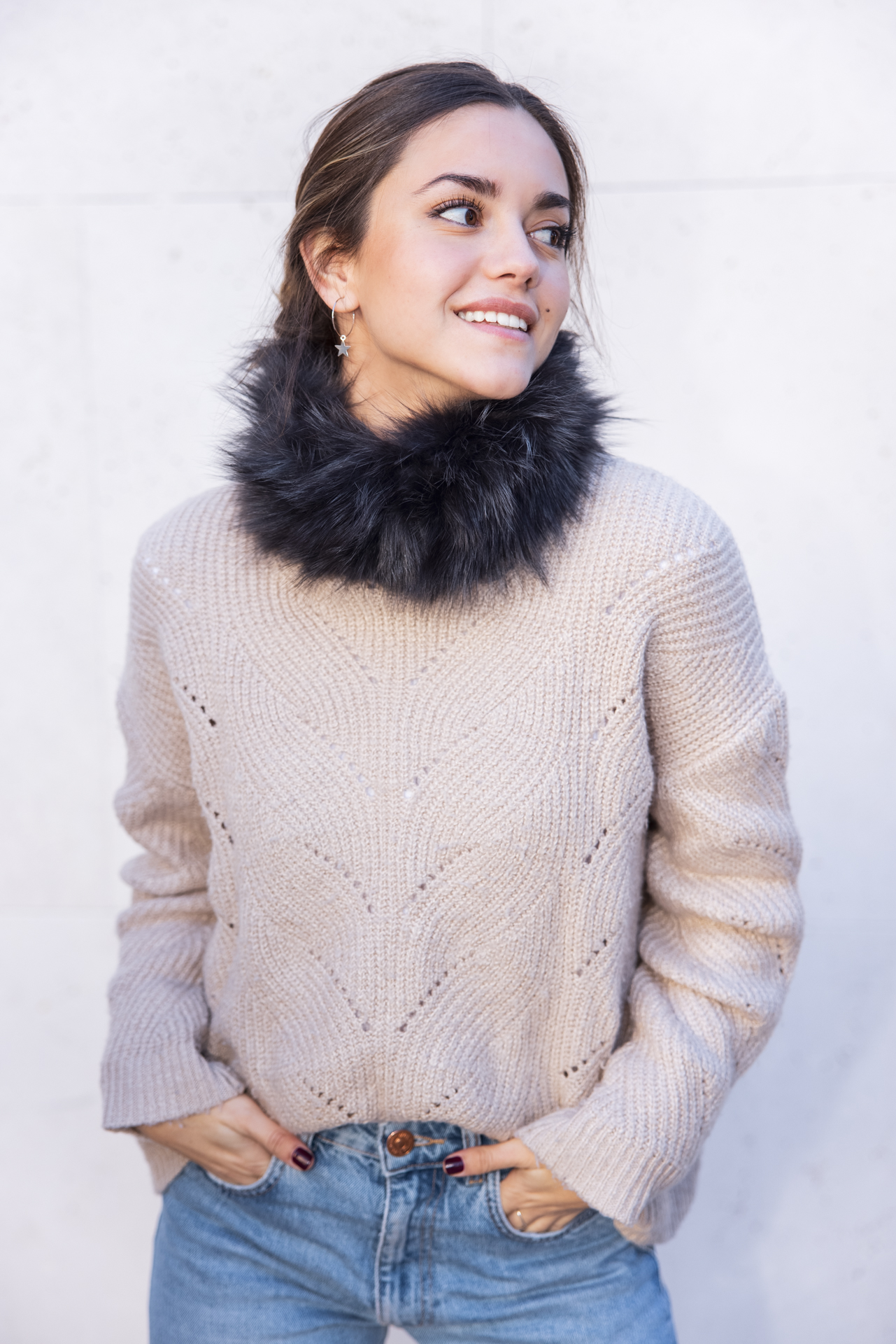 Cuello elástico antracita