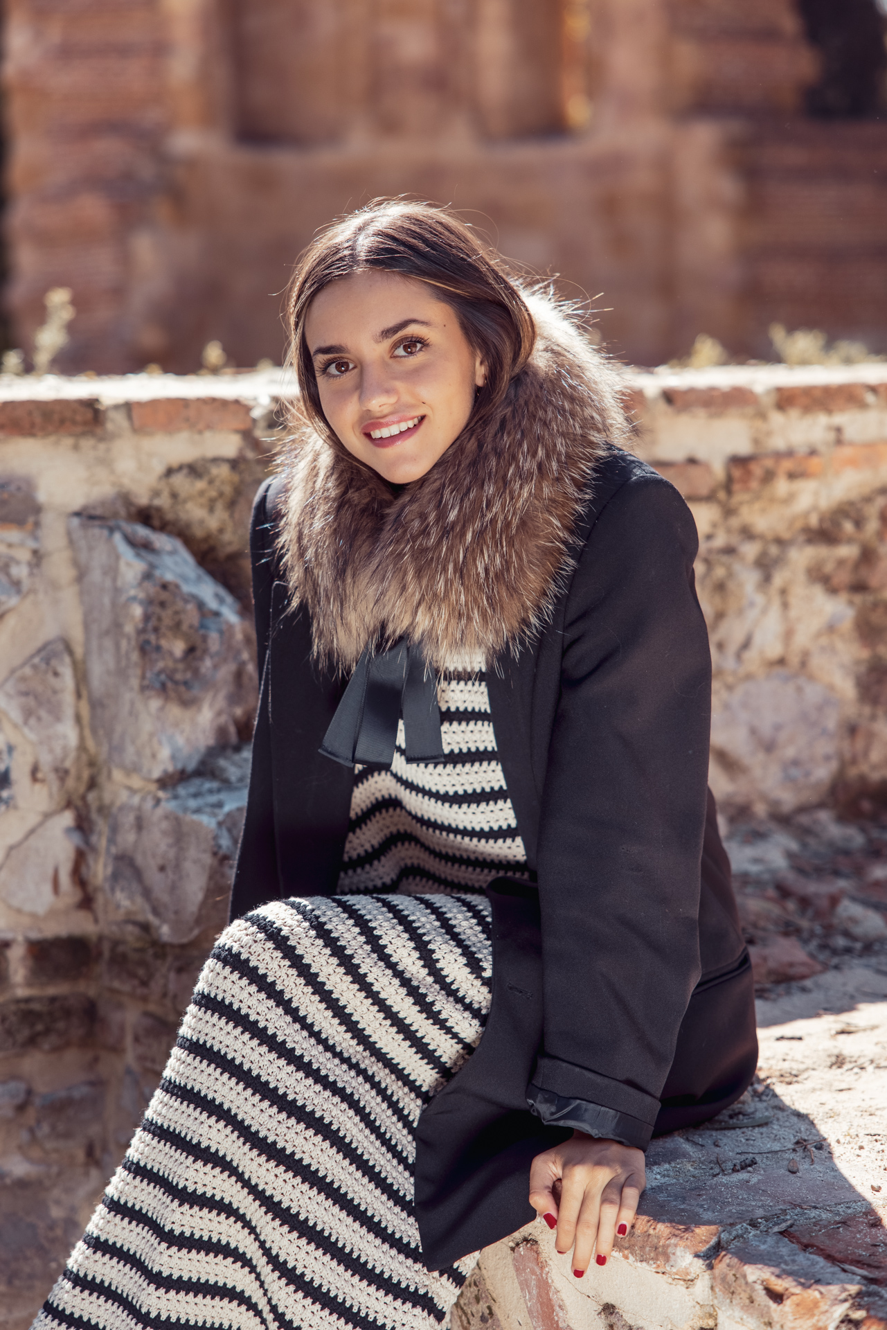 Cuello con lazada natural